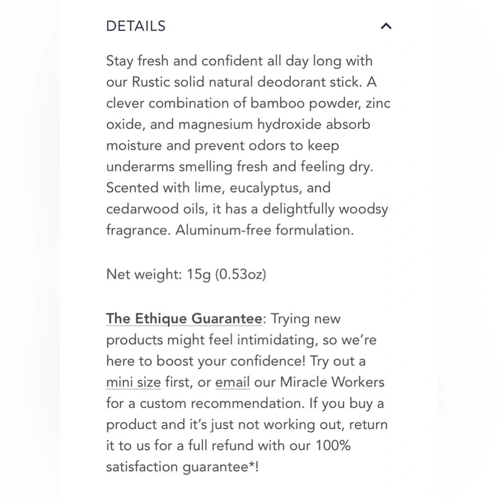 Ethique Discovery Pack Invigorating Body Care Trio with 3 products